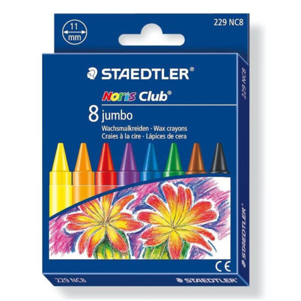 Staedtler Jumbo Wax Crayons - 8's