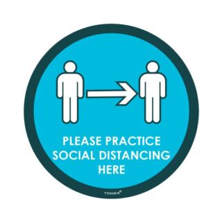 Tower Practice Social Distancing Floor Vinyl