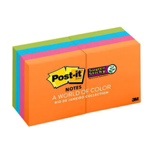 Post-It Notes Super Sticky Rio de Janeiro 8Pads 47.6x47.6mm