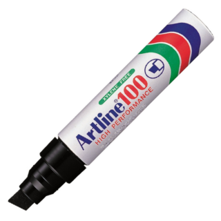Artline EK100 Industrial Chisel Point Industrial Permanent Marker Black1