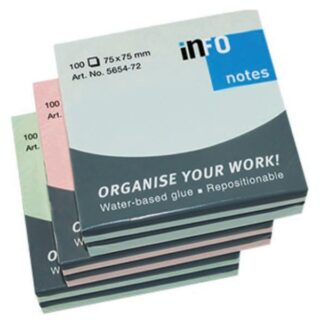 INFO ADHESIVE NOTES PASTEL CUBE 1