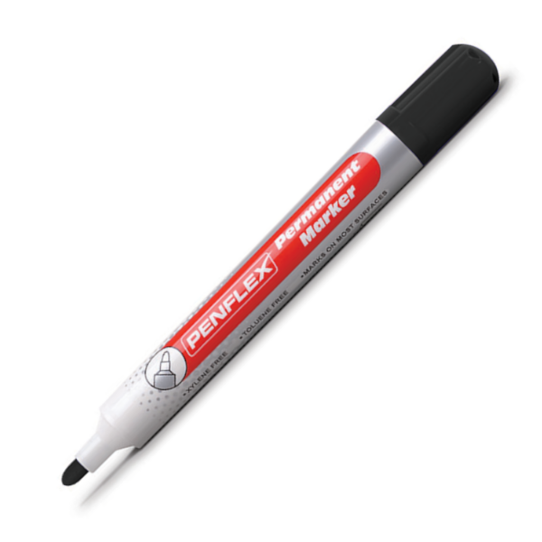 Penflex PM15 permanent Markers 2mm Bullet Tip Black1