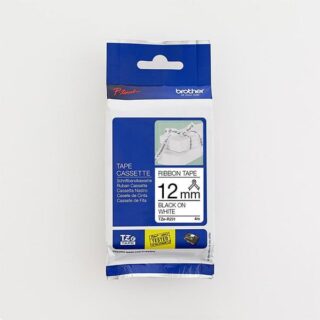 TZe R231 Black on White Ribbon Tape 12mm web