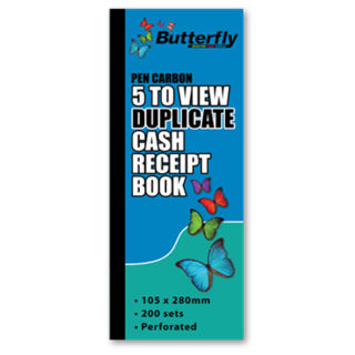 butterfly cash receipt