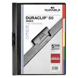 durable duraclip index folder 50 pg